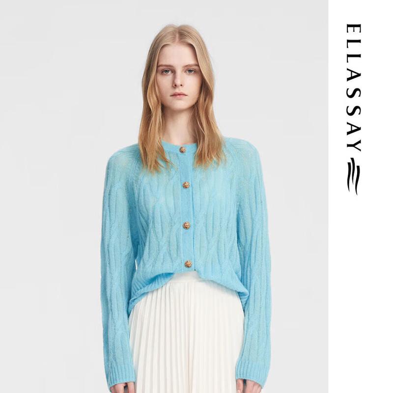 

ELLASSAY Women s Cashmere Blend Round Neck Sweater S
