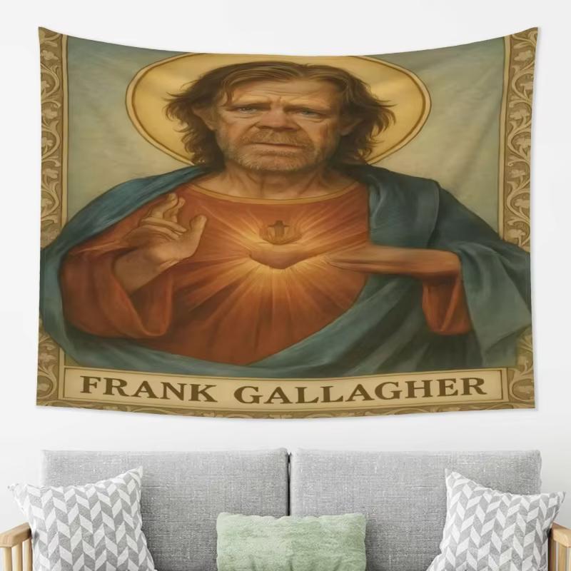 Shameless Frank Gallagher Retro Funny Tapestry Bedroom Decor Reusable Durable High Quality MultiSize Flat Print Design 74x94cm(29x37in)