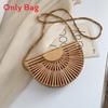Woven Straw Bag For Women With Openwork Design Perfect For Beach And Casual Outings