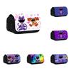 Astuccio Doppio Scomparto Critters Sorridenti in Materiale di Nylon per Studenti e Bambini