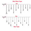 3M Star Moon Fairy Curtain String Lights Outdoor Star Icicle Light Christmas Garland Fairy Light for Window Wedding Party Decor