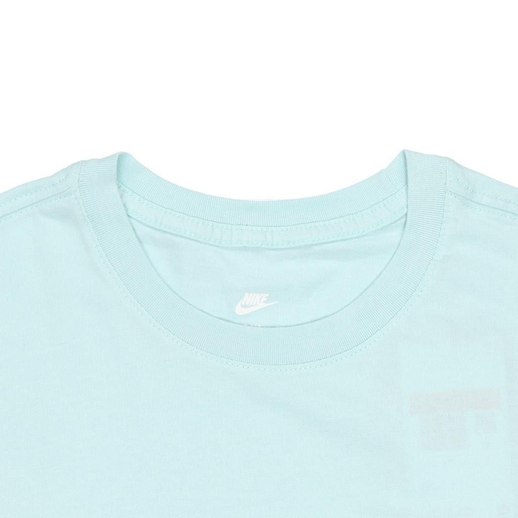 Nike Solid Color Large Logo Print Crew Neck T-Shirt Men Tops Light-Green BV0628-382