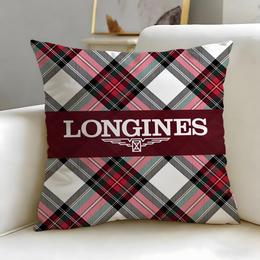 Classic Luxury Watch Brand Longines Cushion Cover Soft & Easy-Wash Pillow Case – Versatile for Couch, Bed, Travel and Office
