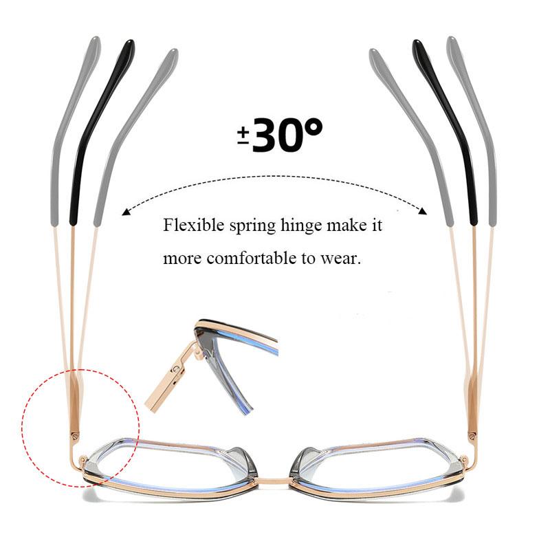 Modische Anti-Blaulicht-Myopie-Brille 0,00 -6,00