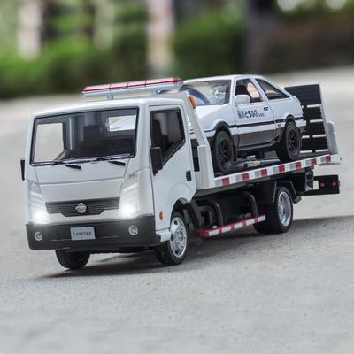 1/32 Nissan Legierung Verkehrsstraßenrettung Abschleppwagen Automodell Diecast Engineering Anhänger LKW Modell Simulation Sound Licht Kinder Geschenk
