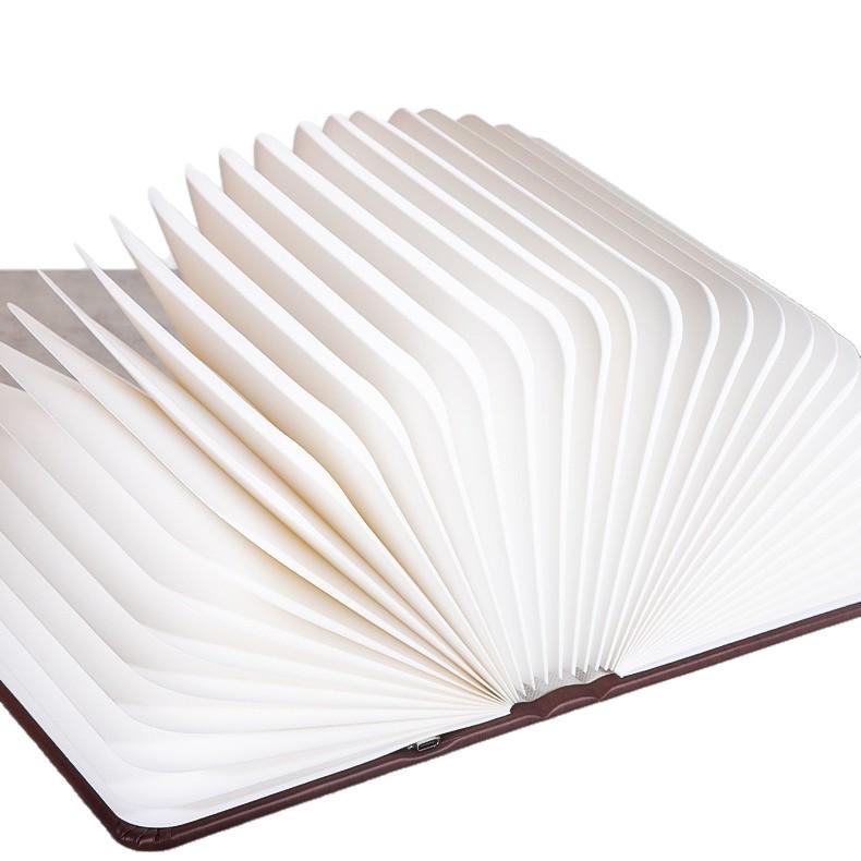 USB-Powered Walnut Book Light with Stepless Dimming and Eye Protection for Bedroom
