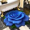 Flowers Print Rose Floor Mat Bathroom Water Absorbing Foot Mat Home Slip Anti