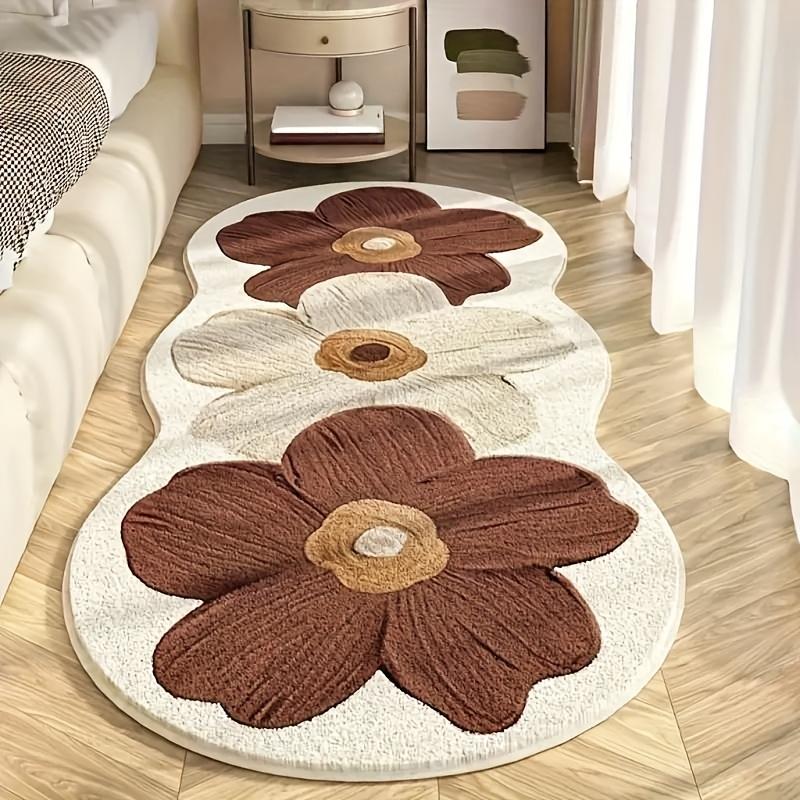 Thick Velvet Non-Slip Rug, Washable for Bedroom Living Room Hallway