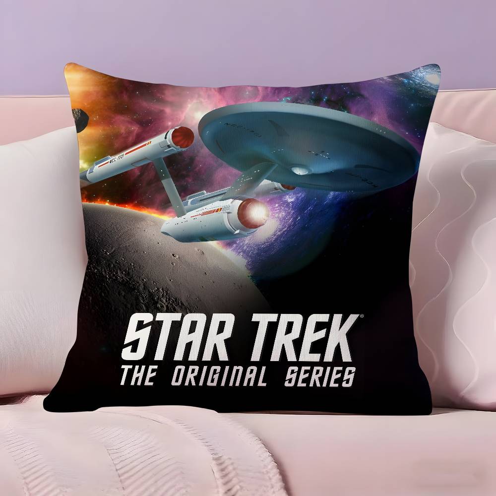 Science Fiction Movie S-Star Trek Pillow Case Ultra Soft Skin Friendly Fabric Cloud Like Comfort & Concealed Zipper