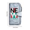 New York Printed Long Wallet Fashion Portable Casual Card Holder Durable Daily Use Purse for Women and Men