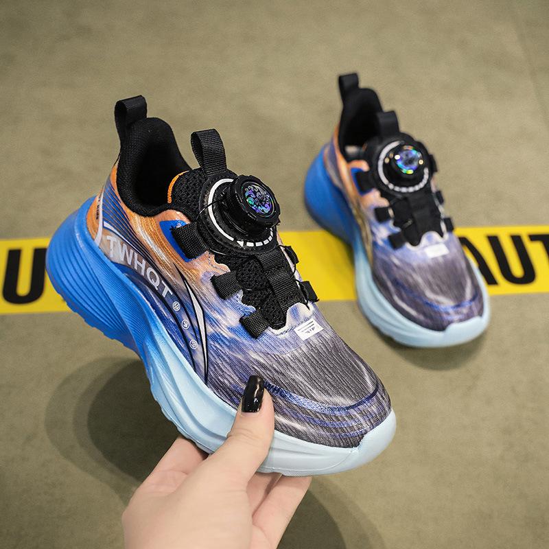 Boys shoes children's sports shoes 2025 new soft spring and autumn new comfortable shock absorption lightweight mesh breathable running shoes
