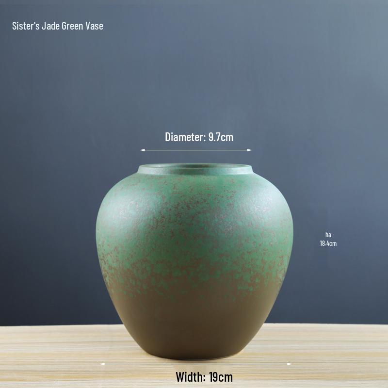 

Retro Terracotta Pottery Vase for Fresh or Dried Flowers - Ideal for Living Room, Hotel, Clubhouse, or Entrance Decoration