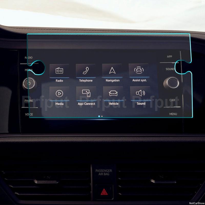 Car Navigtion Tempered Glass LCD Screen Protective Film Sticker Guard For Volkswagen Jetta SEL 2019 2020 2021 Dashboard