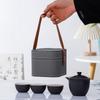 Travel Tea Set Small Set Portable Outdoor Kung Fu Tea Set Camping Travel Teapot Guochao Gifts