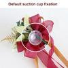 Set of 4 Luxurious Wedding Vehicle Embellishment Silk Flower Bouquets for Wedding Car Glasses and Handle Beautifications