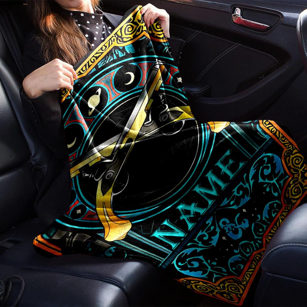 Customiz Name Personality Dungeons & Dragons (4) Blanket Soft &Warm Sofa Office Bed Travel Lunch Break Blanket, Gift Suitable for All Seasons