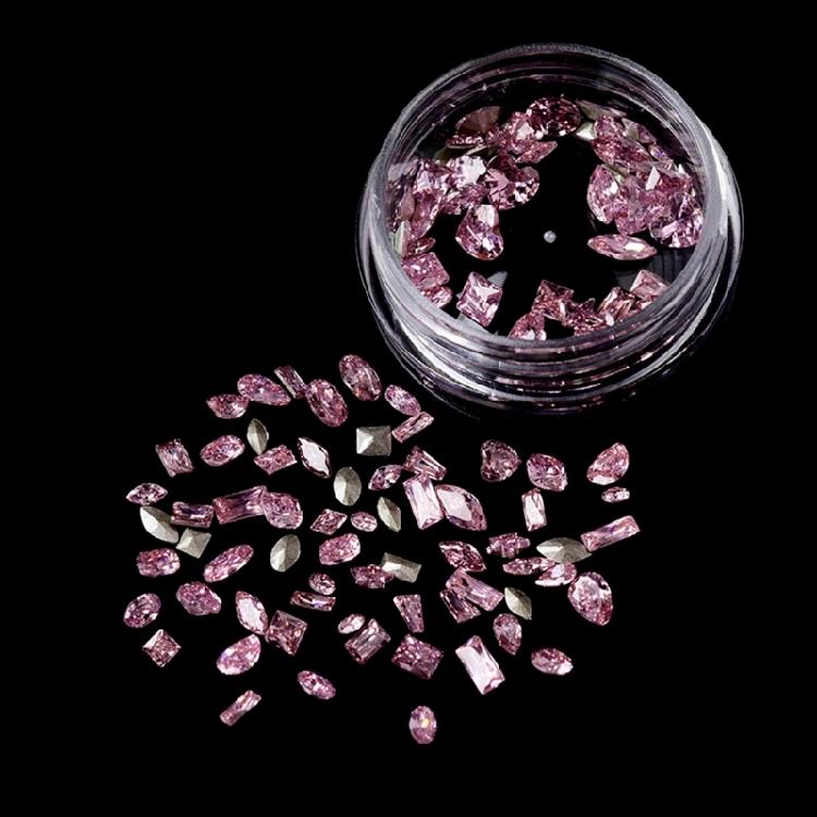 50Pcs/set Elegant Rhinestones 3D Nail Art Crystal Rhinestones Nail Tips Decor