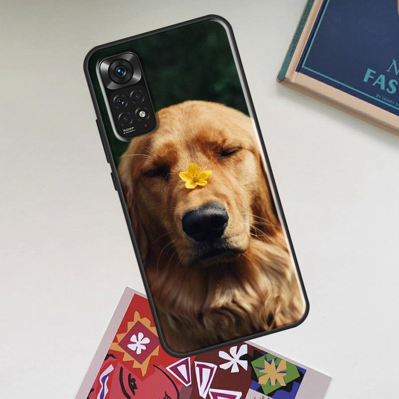 Golden Retriever Freund Hülle Für Xiaomi Redmi Note 14 13 12 11 9 10 15 Pro Plus Redmi 15 15C 14C 13C 12C 10C Abdeckung