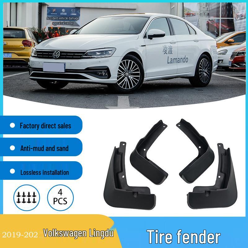 Volkswagen Lamando 2019-2021 Schmutzfänger für Vorder- und Hinterräder