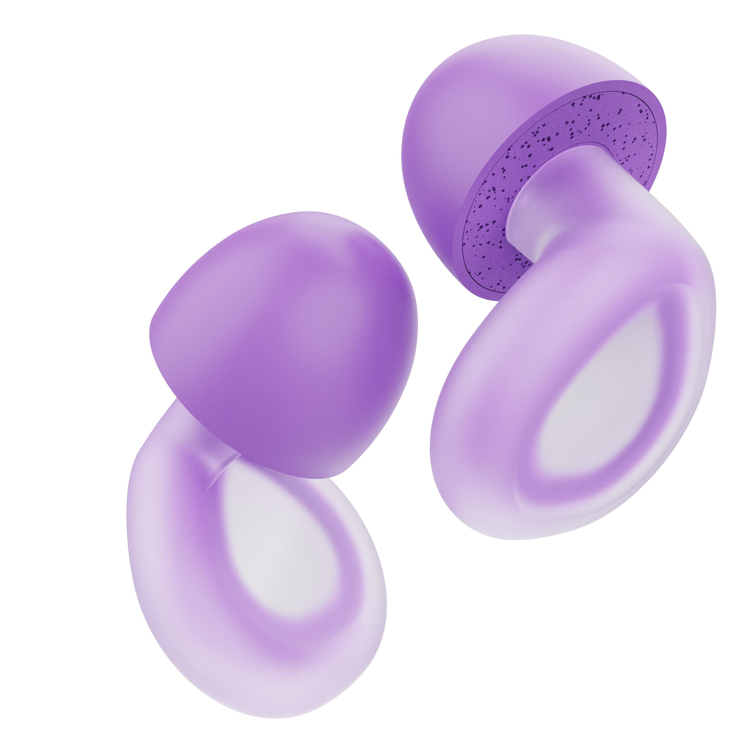 EP033MAX CE Certified High Quality Customizable Reusable Silicone Ear Plugs Soft Sleep for Hearing Protection Safety 28dB фиолетовый
