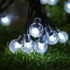 1pc Solar-Powered Bubble Ball LED String Light 20/50/100LED Waterproof Outdoor Garden Corridor Courtyard Ramadan Decoration