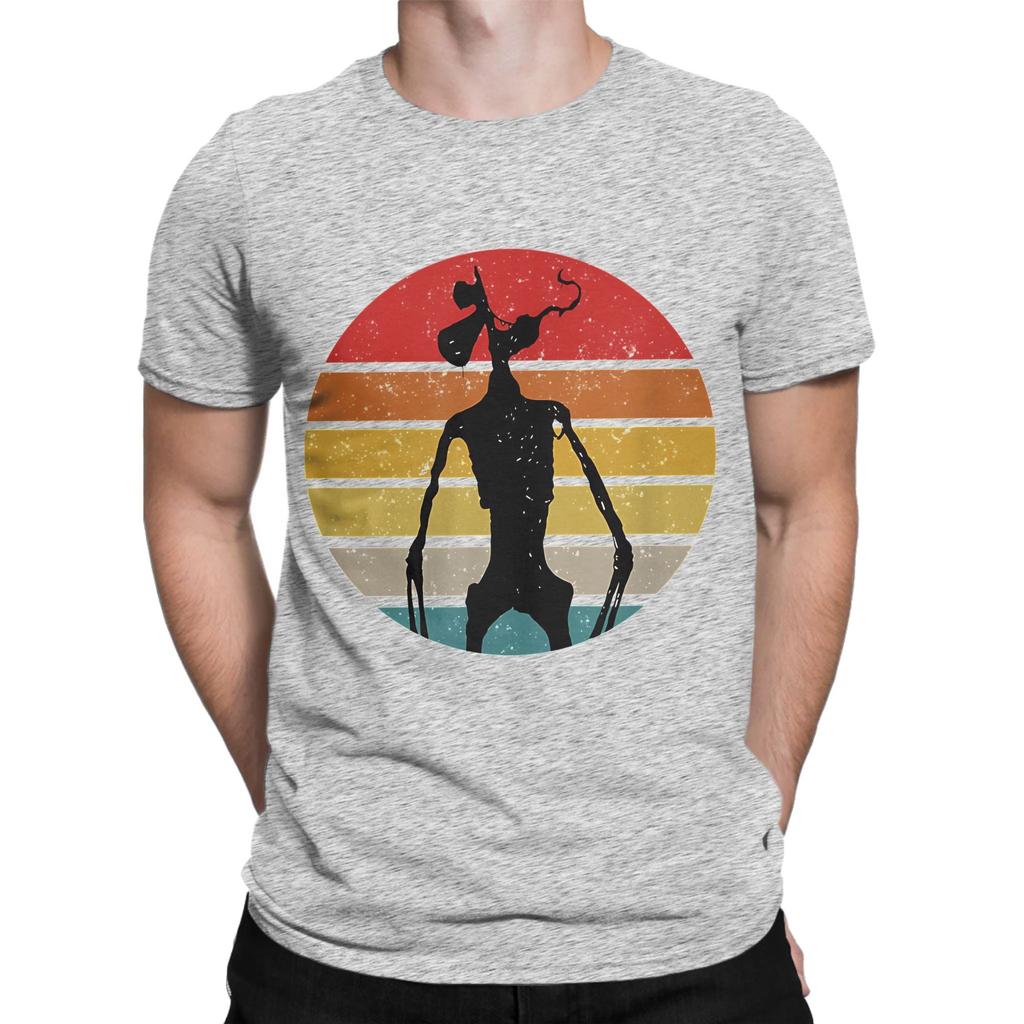 Siren Head Costume for Boys Creepy Creature Retro Vintage Novelty 100 Cotton TShirt Siren Head Tops Tees For Unisex