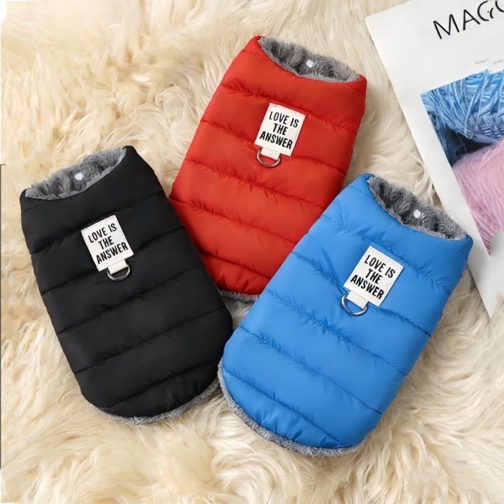 Winter Dog Hiking Jacket Fleece Dog Vest Coat Fashion Dog Warm Clothes for Small Medium Dog