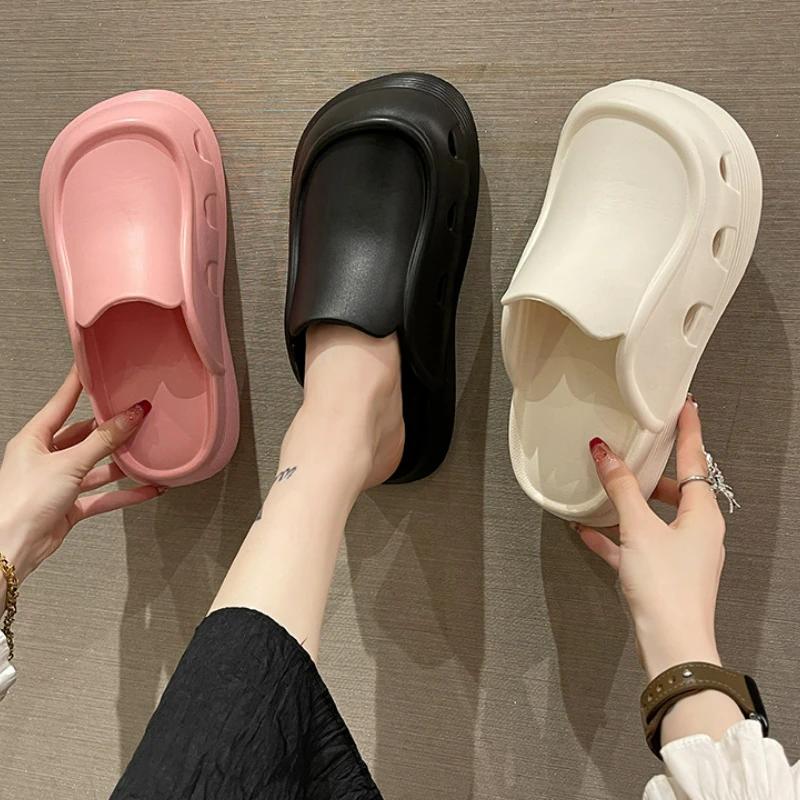 Women's Summer Slippers Designer Slip-on Beach Shoes Ladies Comfort Slipper Sandal Casual Slides Pantuflas De Mujer 2024