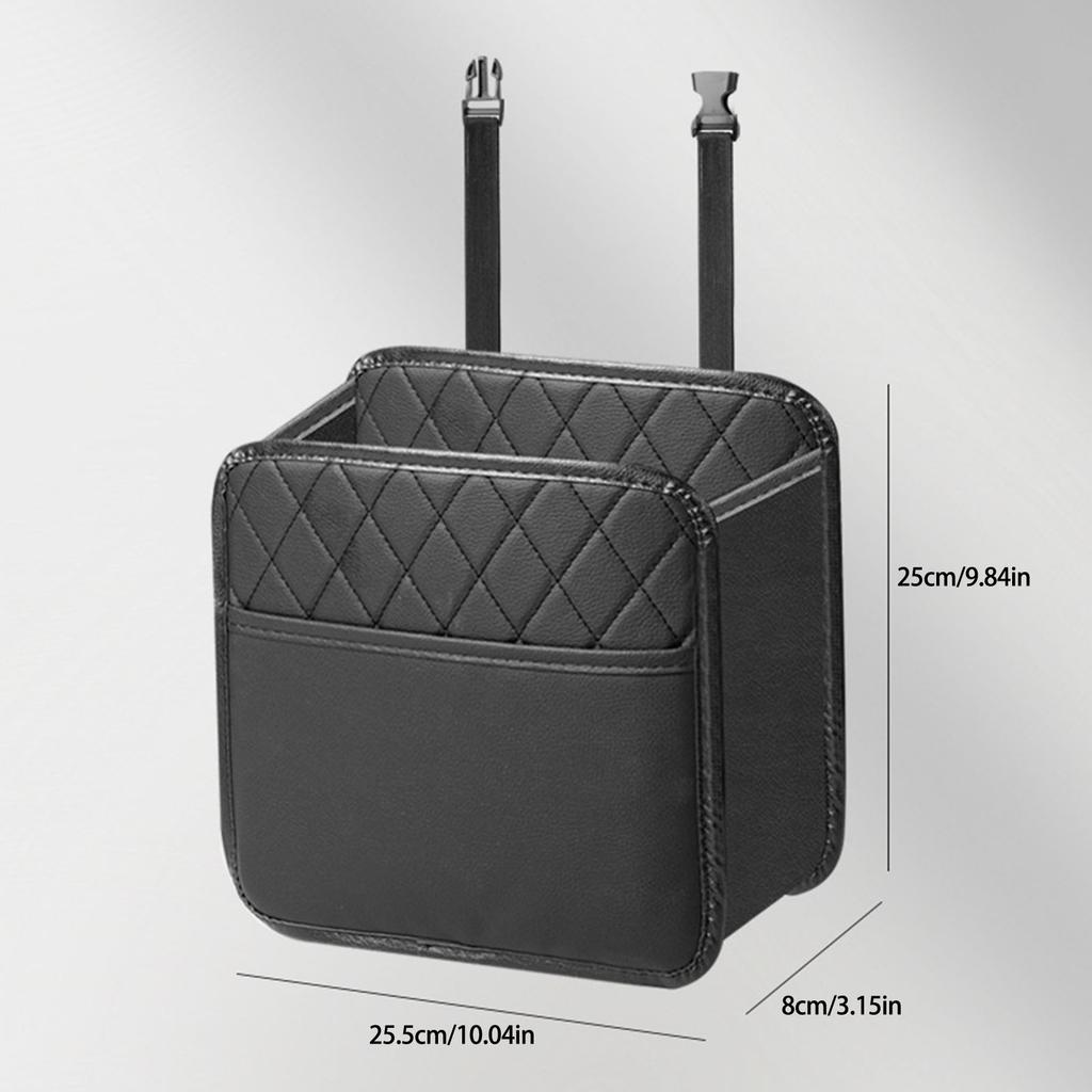 Leather Car seats Back Organizes with Spacious Pockets Convenient Storage Organizes for Bottles Toy Documents