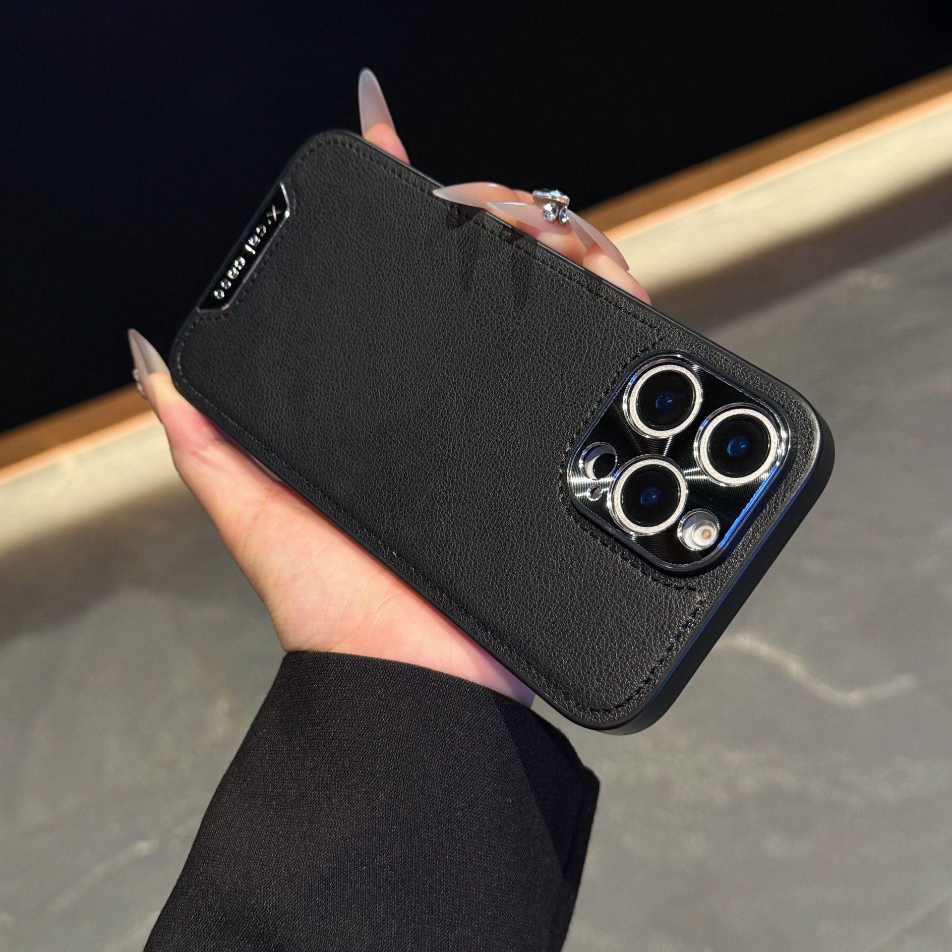 

Подходит для чехла для телефона Apple 16PROMAX 15, Защитная броня, Кожаный чехол с прошивкой, Кожаный защитный чехол для iPhone14 11 iPhone 14pro