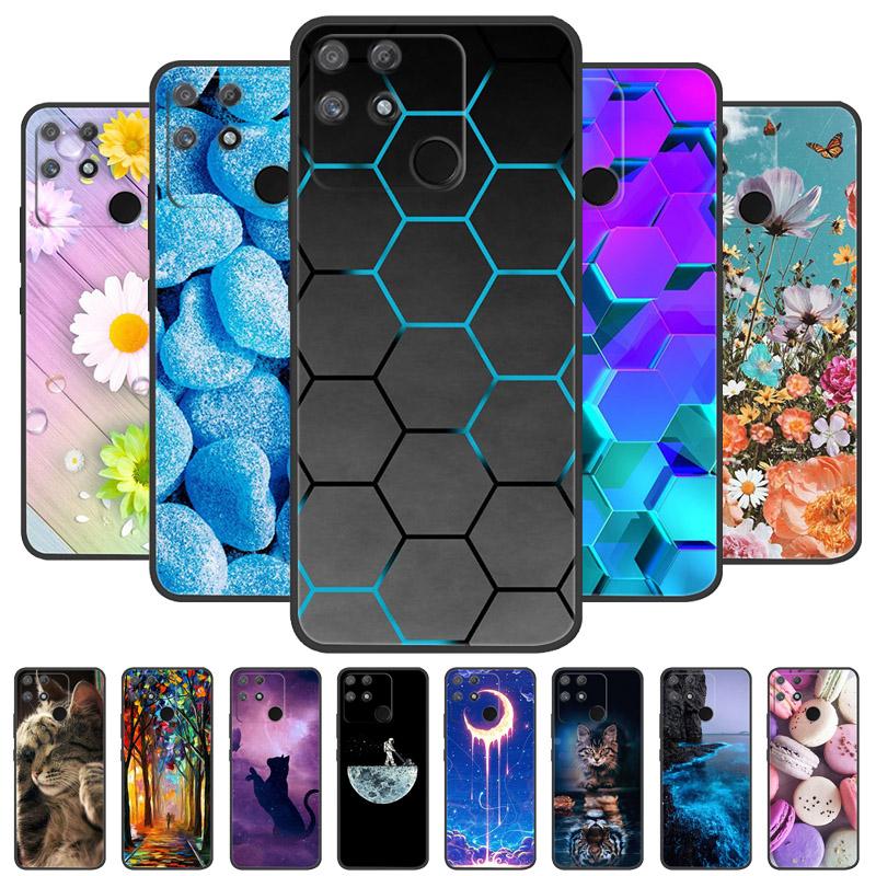 Für Realme Narzo 50A Hülle Narzo 50 A RMX3430 Cover TPU Silikon Schutzhülle Case für Realme Narzo 50A Handy Rückseite