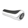 Car 5 6 Speed Leather Gear Stick Silver Shift Knob For BMW 1 3 5 6 Series E46 E53 E60 E61 E63 E81 E82 E83 E84 E87 E90 E91 E92