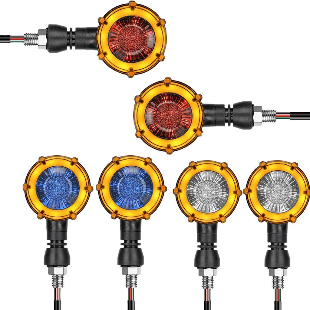 Acheter Motorcycle Turn Signals1pair Rotating Front Rear Turn Signal