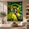 Dekoratives Wandbehang, Brasilianische Nationalmannschaft Bedruckte Wandkunst, Leichte Wanddekoration Für Schlafzimmer Hintergrund