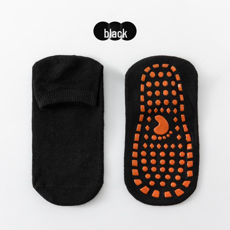 

Children s Non-Slip Silicone Socks for Indoor Trampoline and Early Learning Small 1-3 Years (25-29) чёрный