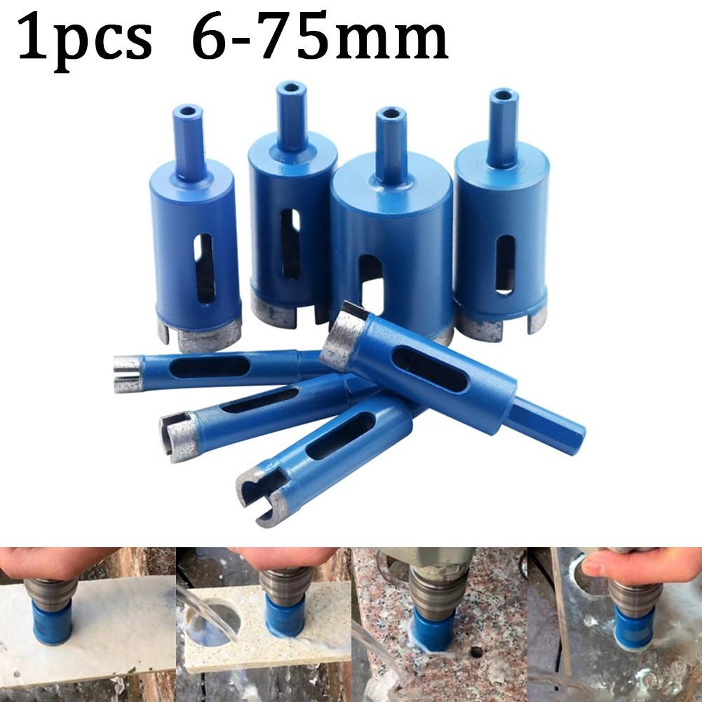 Protable Reliable Diamond Drill Core Bits Glass Hole Blue Coated Cutting