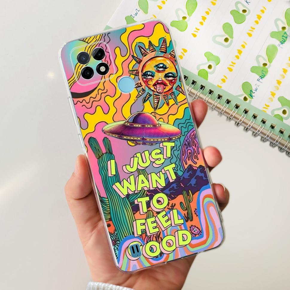 For Realme C21Y Case RMX3261  RMX3263 Cute Cartoon Cover Soft Silicone Phone Case For Realme C 21Y C21Y Bumper