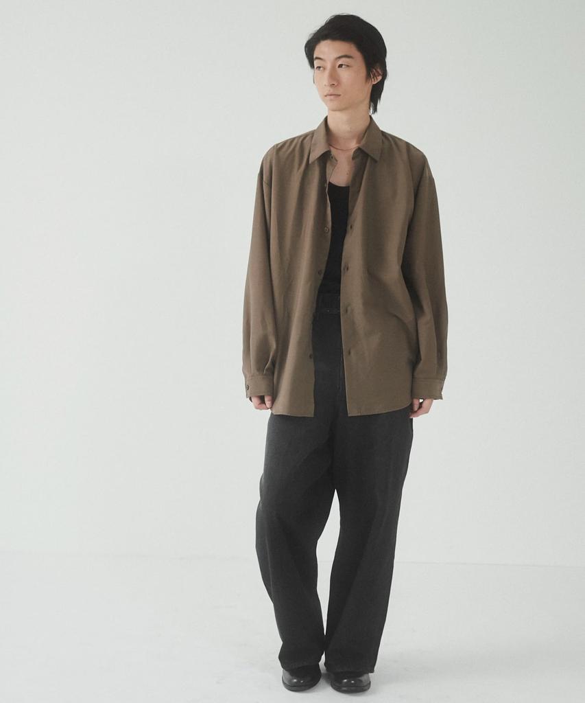 WEGO Sheer Big Size S Men's Shirt, Brown,