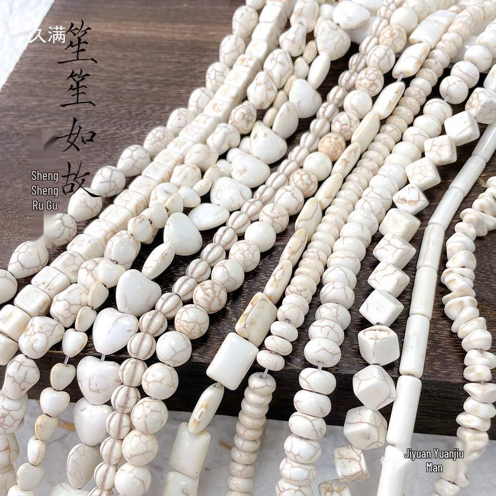 Versatile White & Turquoise Spacer Beads for DIY Jewelry Making - Bracelets, Necklaces, Accessories