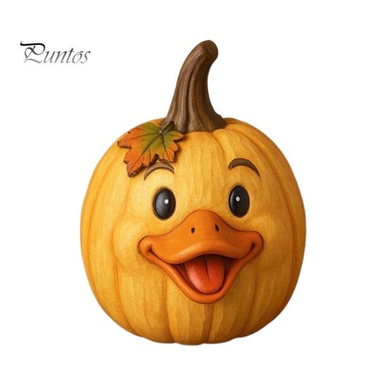 Creative Seasonal Home Giftware Artificial Pumpkin Decor, Cute Animals Decorative Pumpkins, Thanksgiving Resin Pumpkins Autumn Harvest Table
