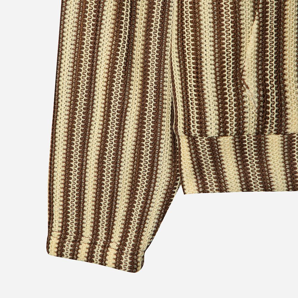DOD Crochet Zip-Up Hoodie (Tan)