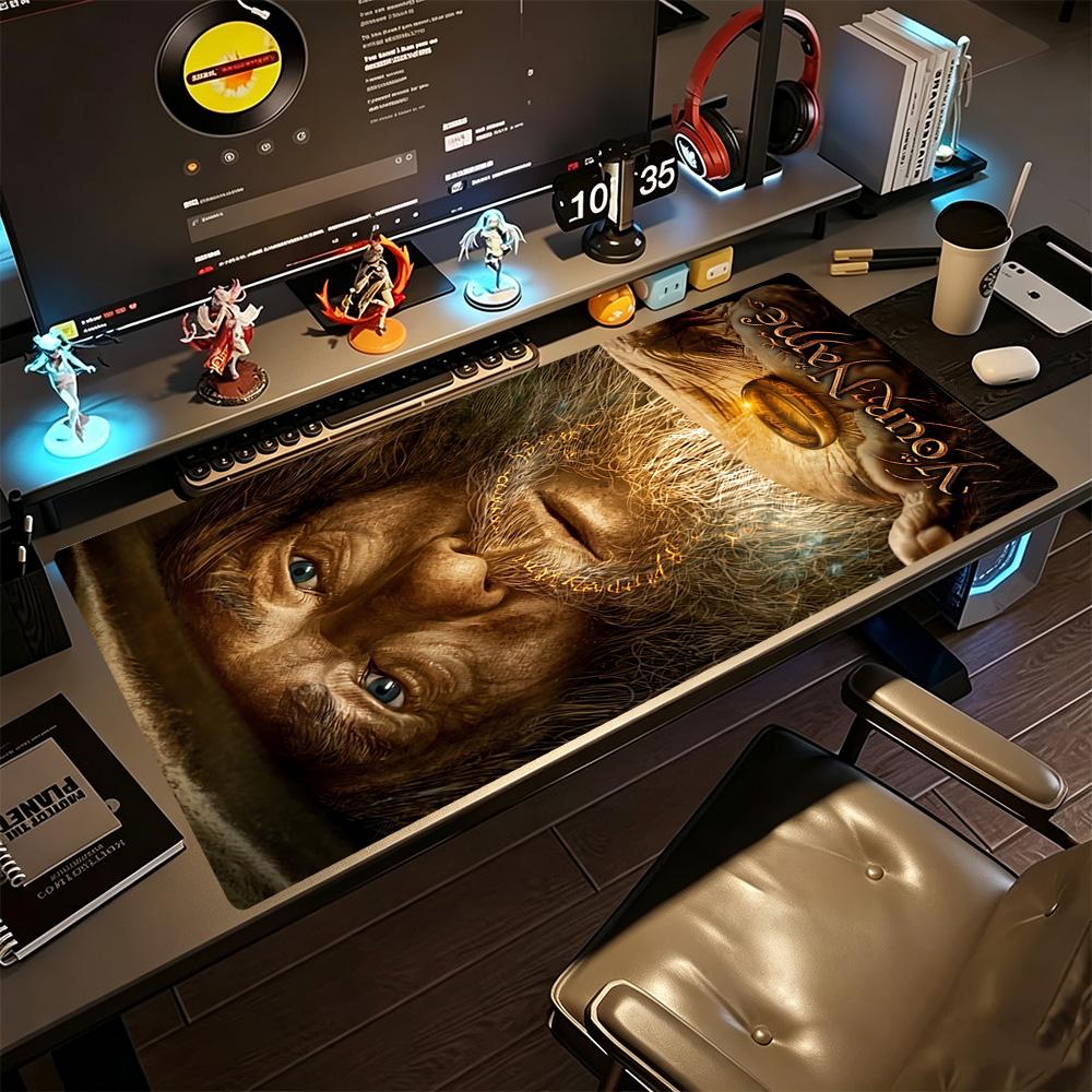 Lord Rings Customized Name Mouse Pad Keyboard Mat Computer Desk Mat Non-Slip Rubber Base Perfect for Office Desktop Supplies School Home
