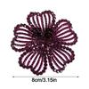 Fashion 8cm Rhinestone Brooch DIY Exquisite Flower Brooch Flower Clothing Patch Clothing Accessories