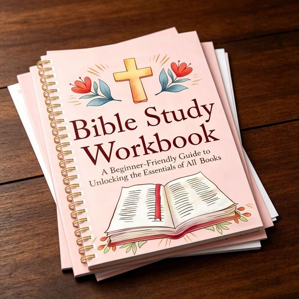 Guided Pages Bible Study Workbook Study Sections Prayer Reflection Notebook Daily Planning