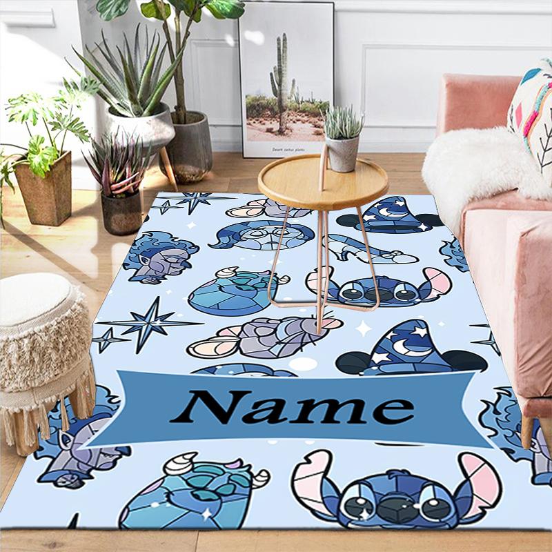 Custom 1Pc Lilo Stitch Adventure Rug Office Carpet Indoor Outdoor Entrance Doormat Nonslip Soft And Comfortable Living Room D916300