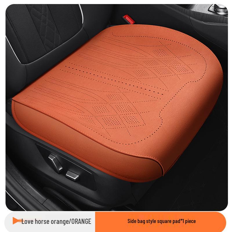 Universelles ultradünnes atmungsaktives Wildleder-Autositzkissen-Set für alle Jahreszeiten