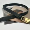 Heart Waist Trendy Belt For Women Chic Minimalist Durable Pu For Everyday Use