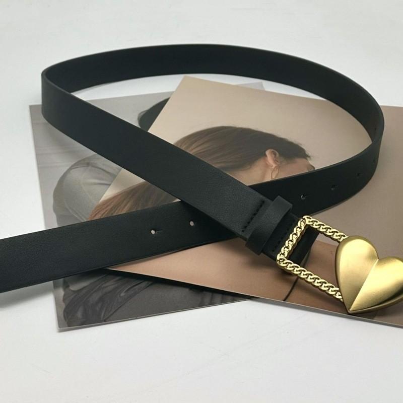 

Heart Waist Trendy Belt For Women Chic Minimalist Durable Pu For Use Everyday
