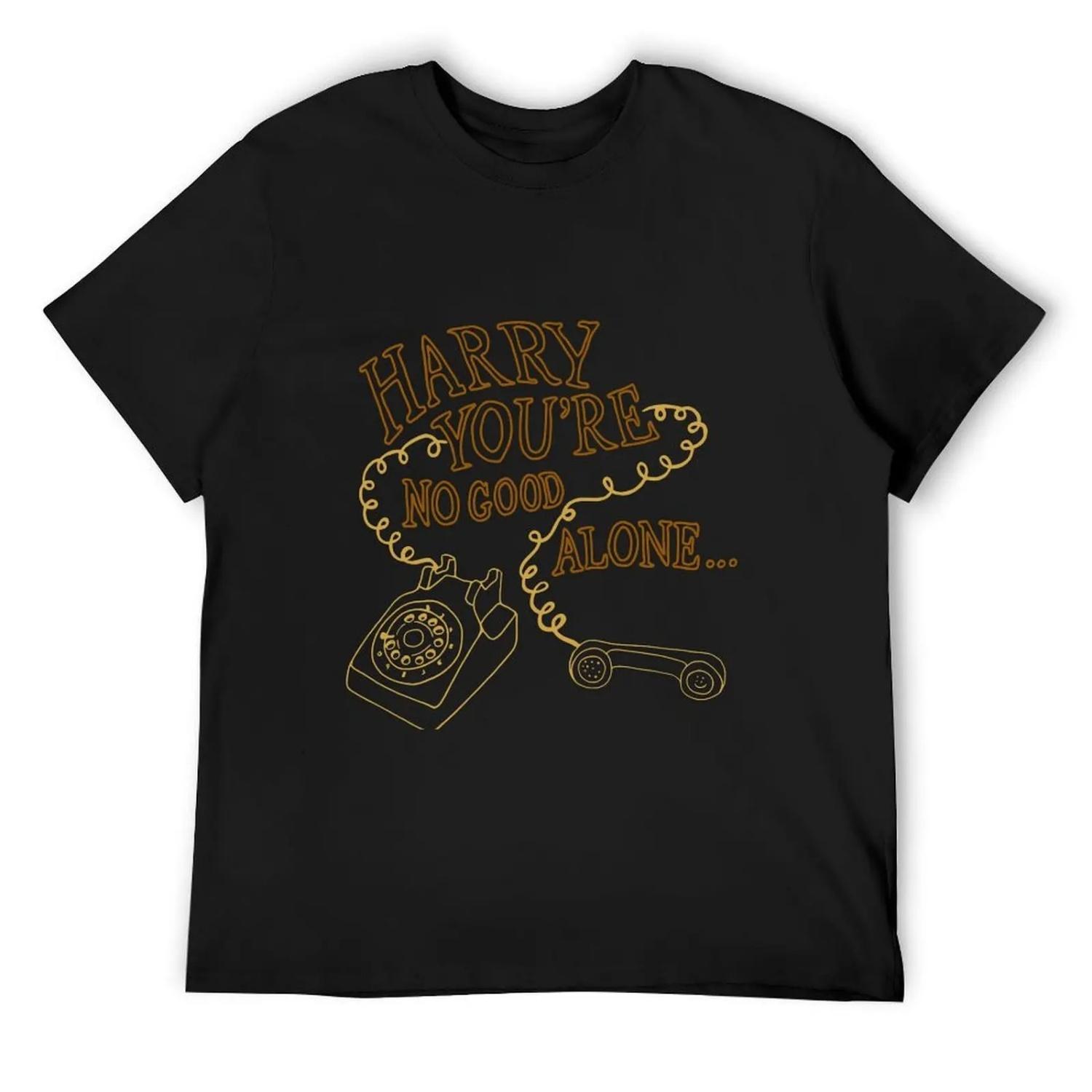 No Good Alone T-Shirt vintage clothes oversize t-shirts man summer 2025 men tshirt S чёрный