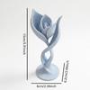 1PC 3D Printed Tulip Statue with Modern Minimalist Design - the Perfect Indoor/outdoor Floral Decoration for Your Home, Desk or Foyer